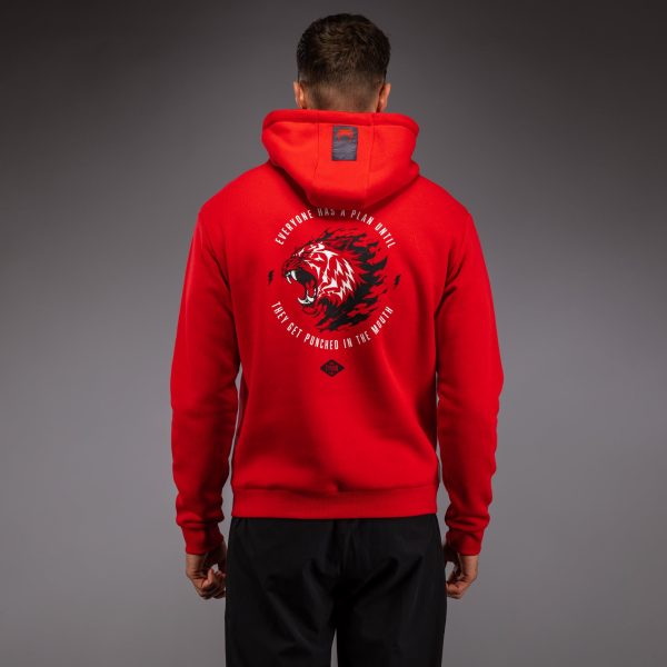 SUDADERA VENUM MIKE TYSON TIGER - NEGRO/ROJO
