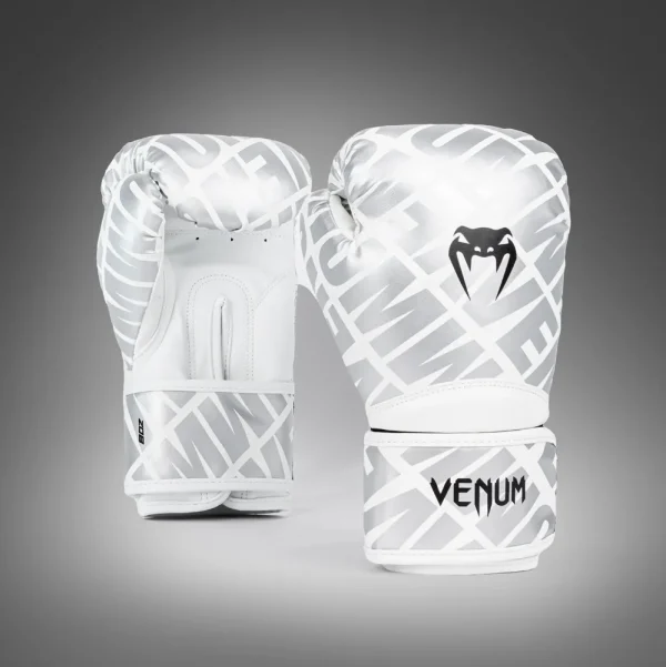 GUANTE DE BOXEO VENUM 1.5XT BLANCO/PLATEADO 10 ONZ